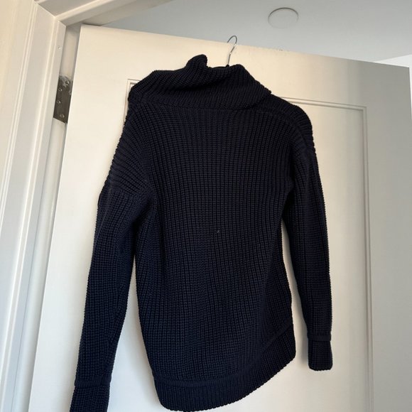 NWT Canada Goose Ladies Williston Sweater Black Label Merino Wool Knit Navy XS - Picture 7 of 8